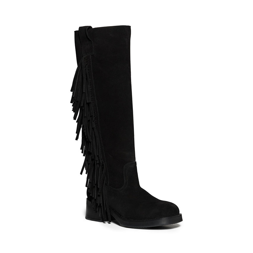 Banner-F Boot BLACK SUEDE