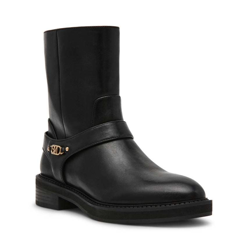 Loophole Bootie BLACK LEAT