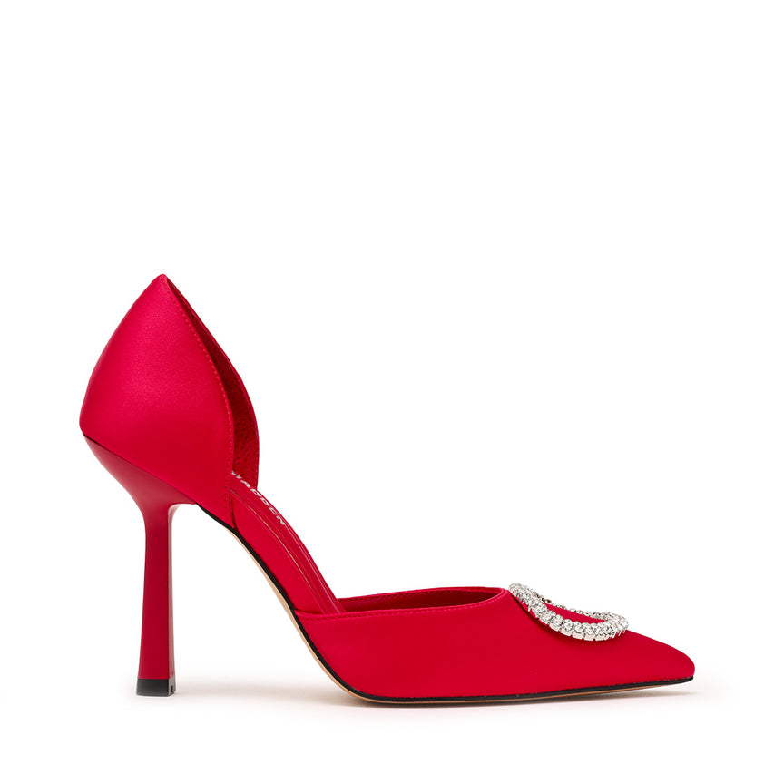 Sparkling Pump RED SATIN