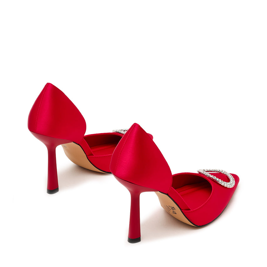 Sparkling Pump RED SATIN - view 3