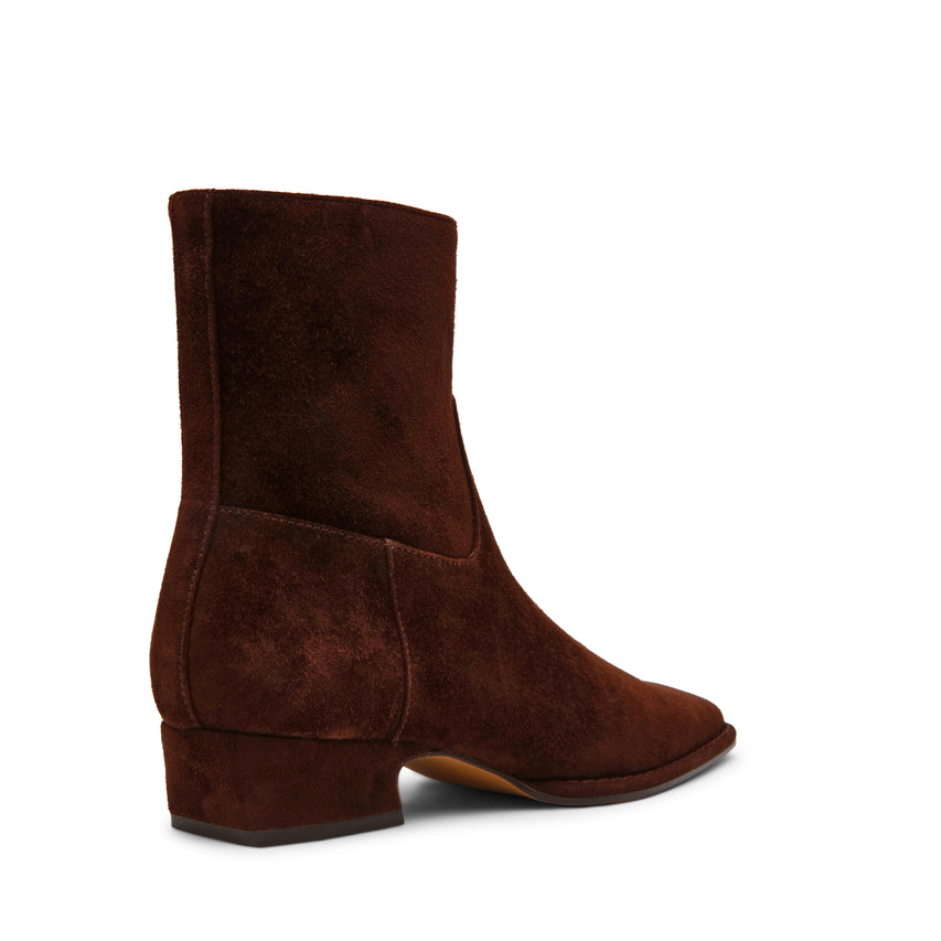 Define Bootie BROWN SUEDE - view 5