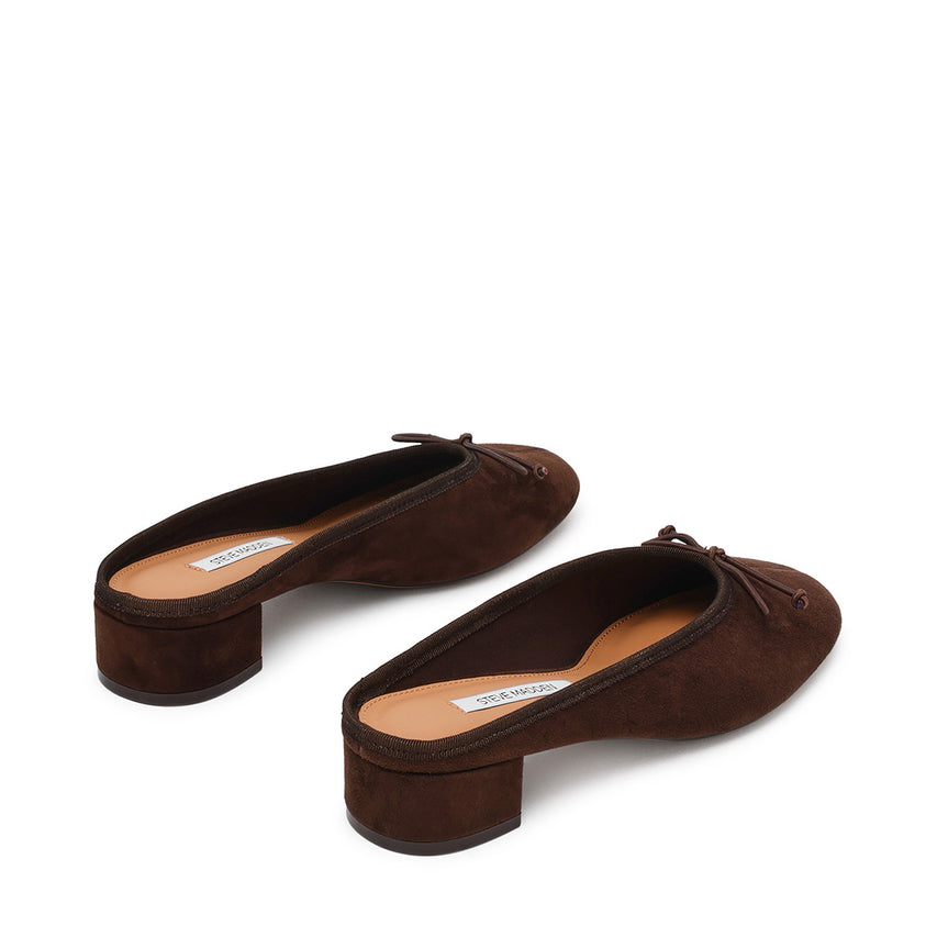 Steffi-Mule Flat Shoe BROWN SUEDE - view 3