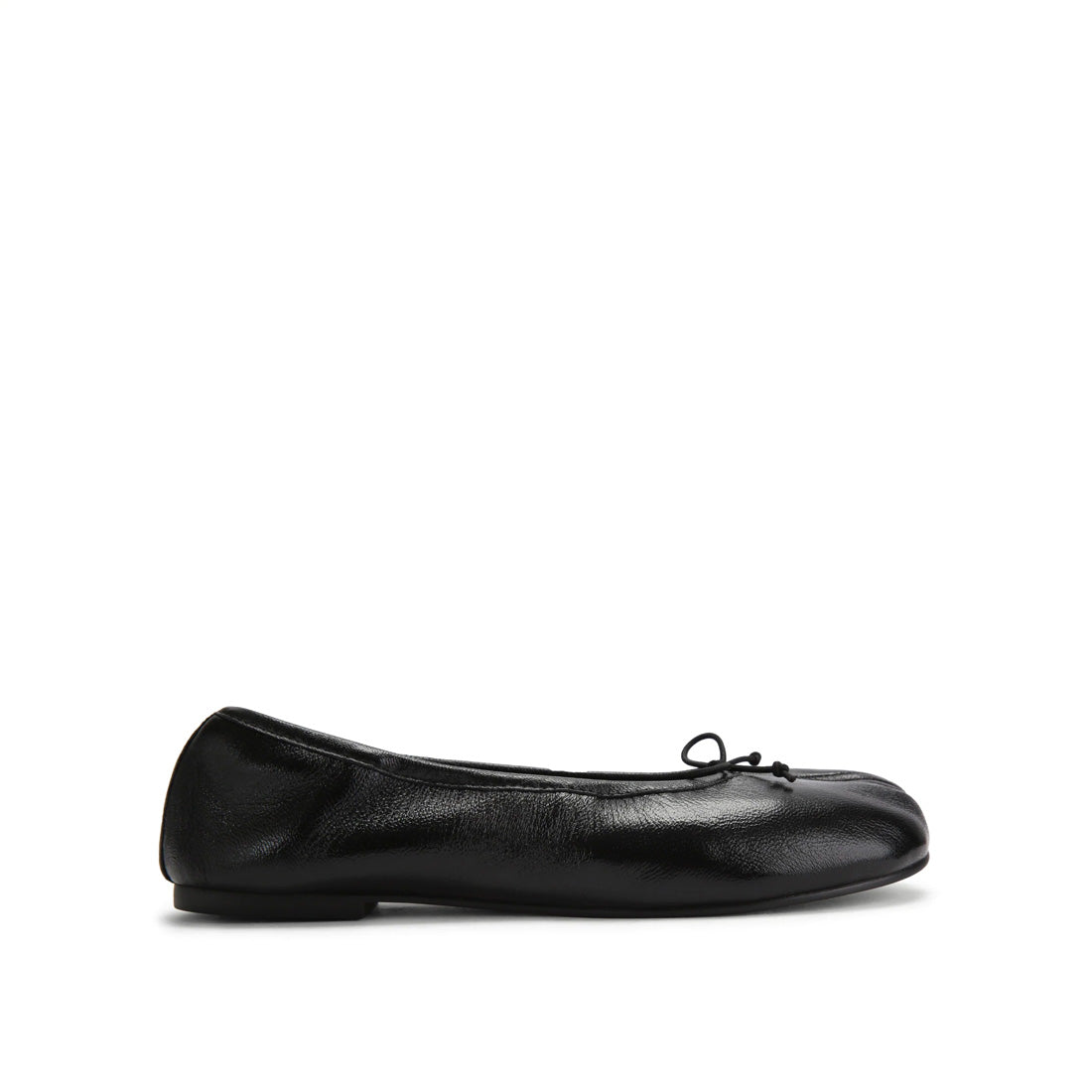 Carin Flat Shoe BLACK LEATHER