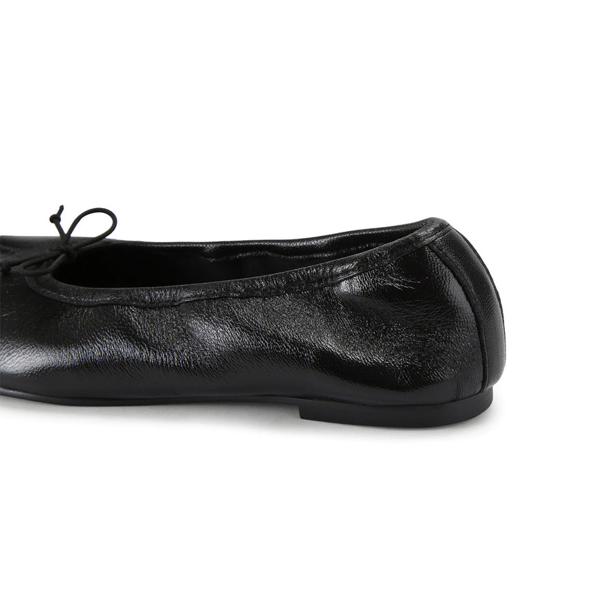 Carin Flat Shoe BLACK LEATHER - view 5