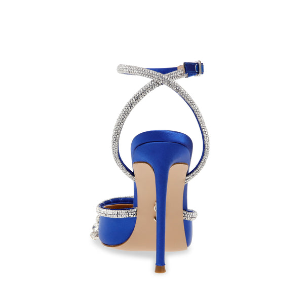 Blue satin hot sale high heels