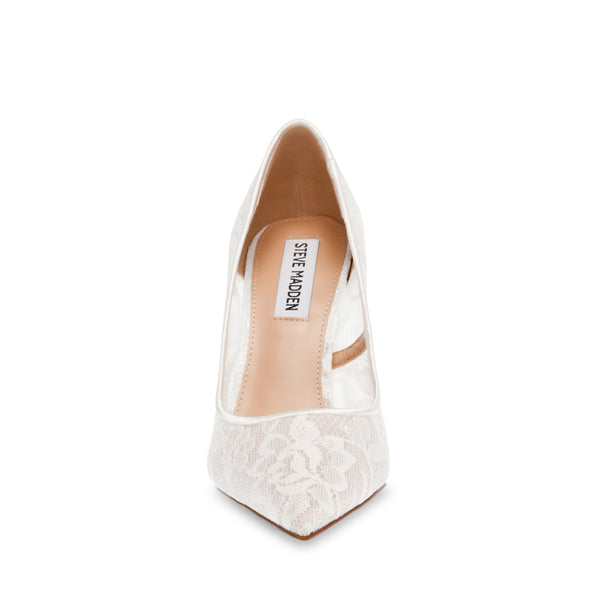 Evelyn-L Pump WHT LACE