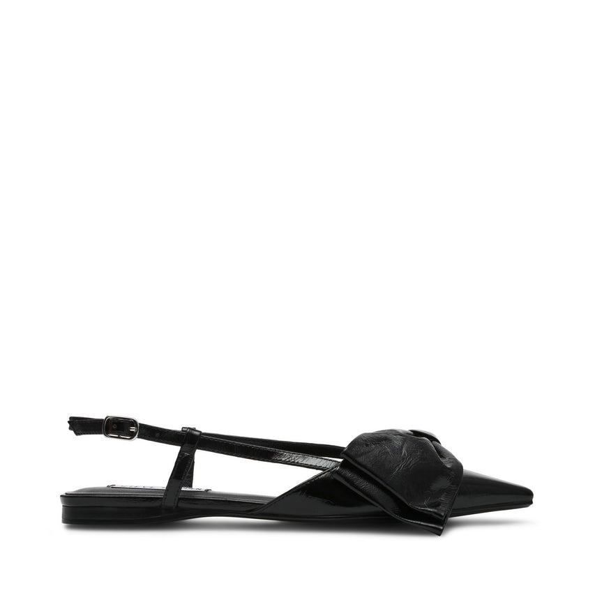 Dazzled Flat Shoe BLACK LEATHER