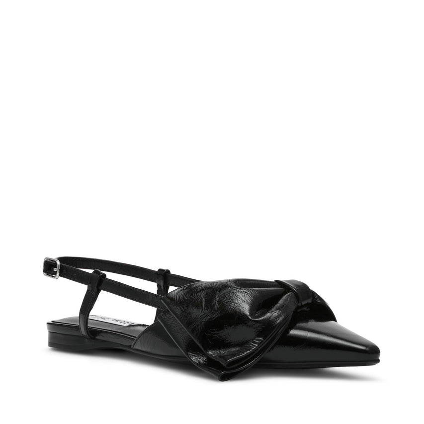 Dazzled Flat Shoe BLACK LEATHER