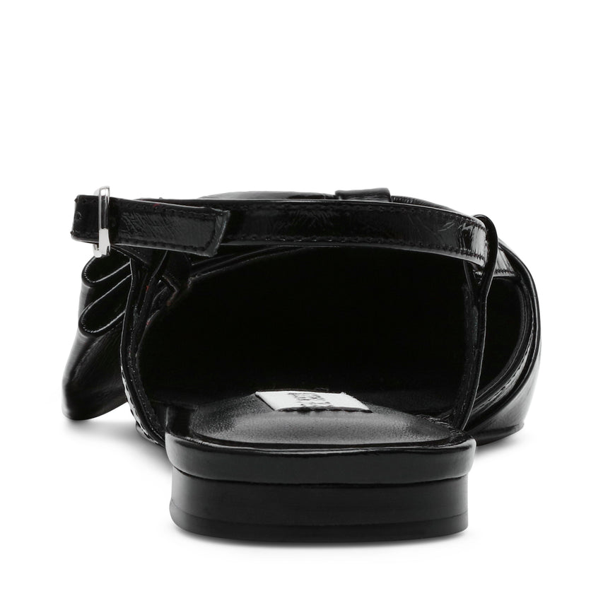 Dazzled Flat Shoe BLACK LEATHER