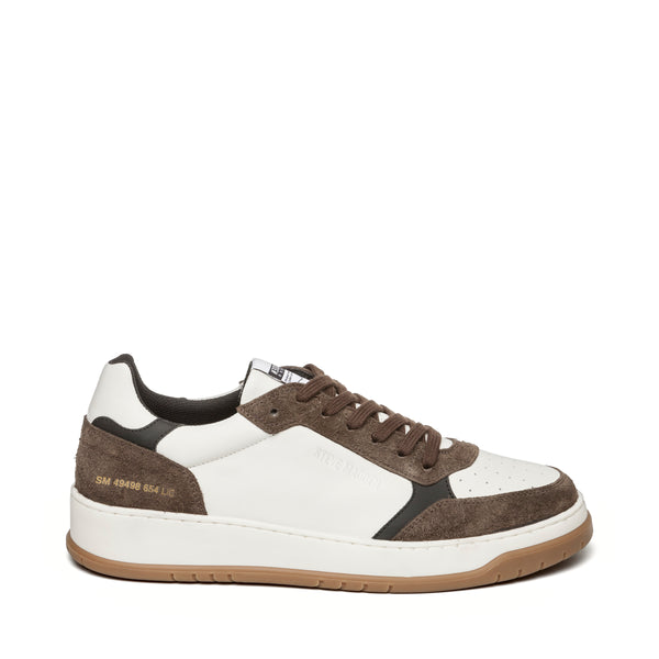 Ace Sneaker BONE/DARK BROWN