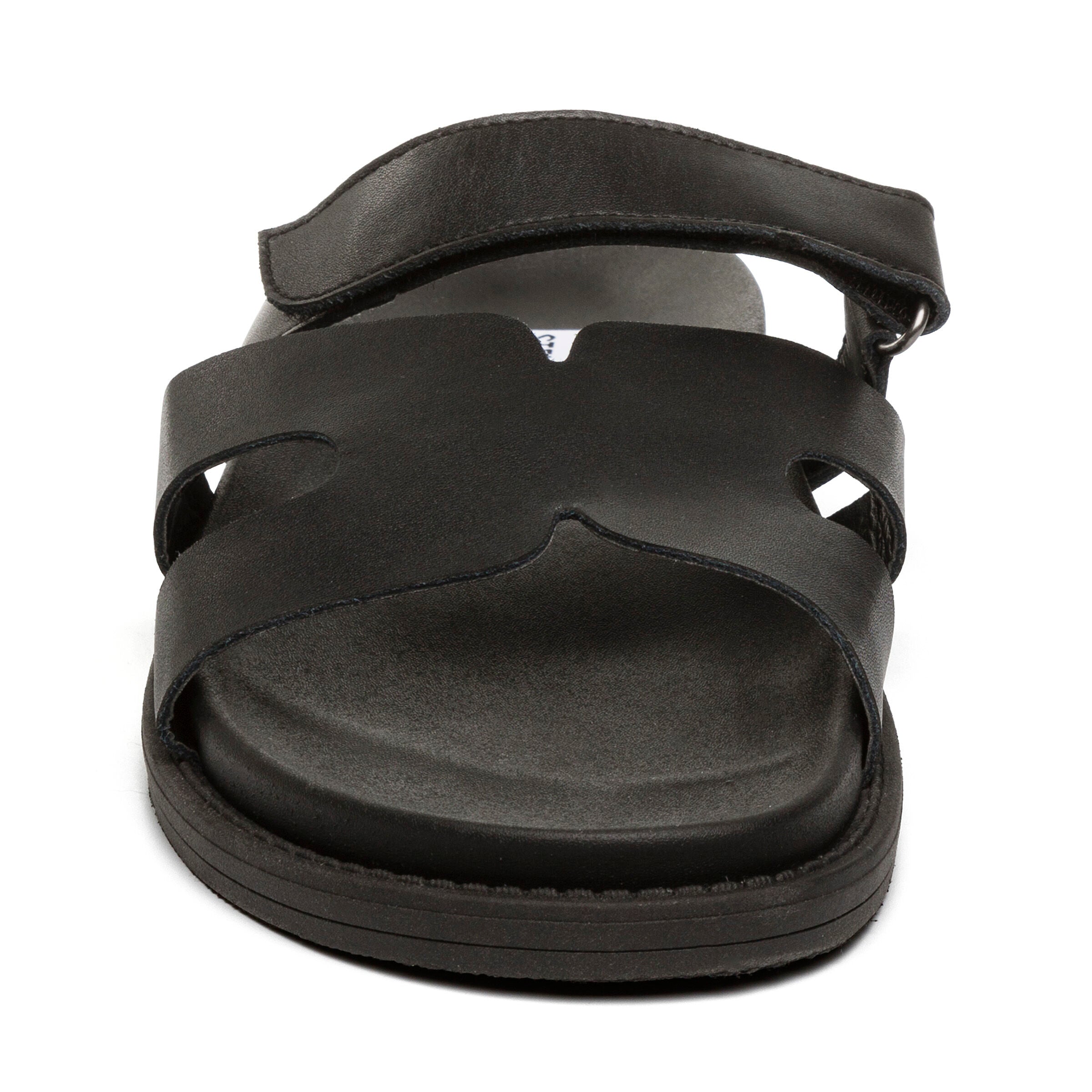 Manu Slide BLACK LEATHER - view 3