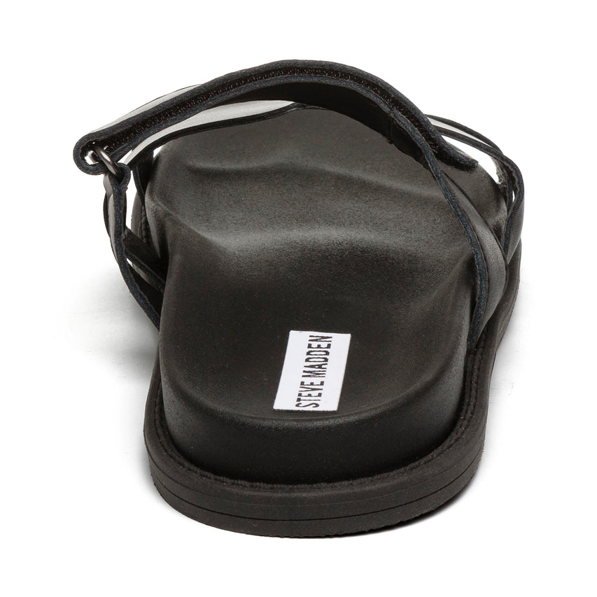 Manu Slide BLACK LEATHER - view 4