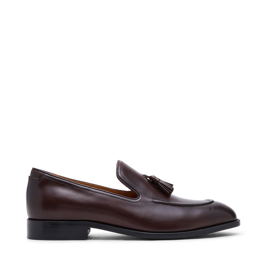 Rumi Flat Shoe DARK BROWN LEATHER