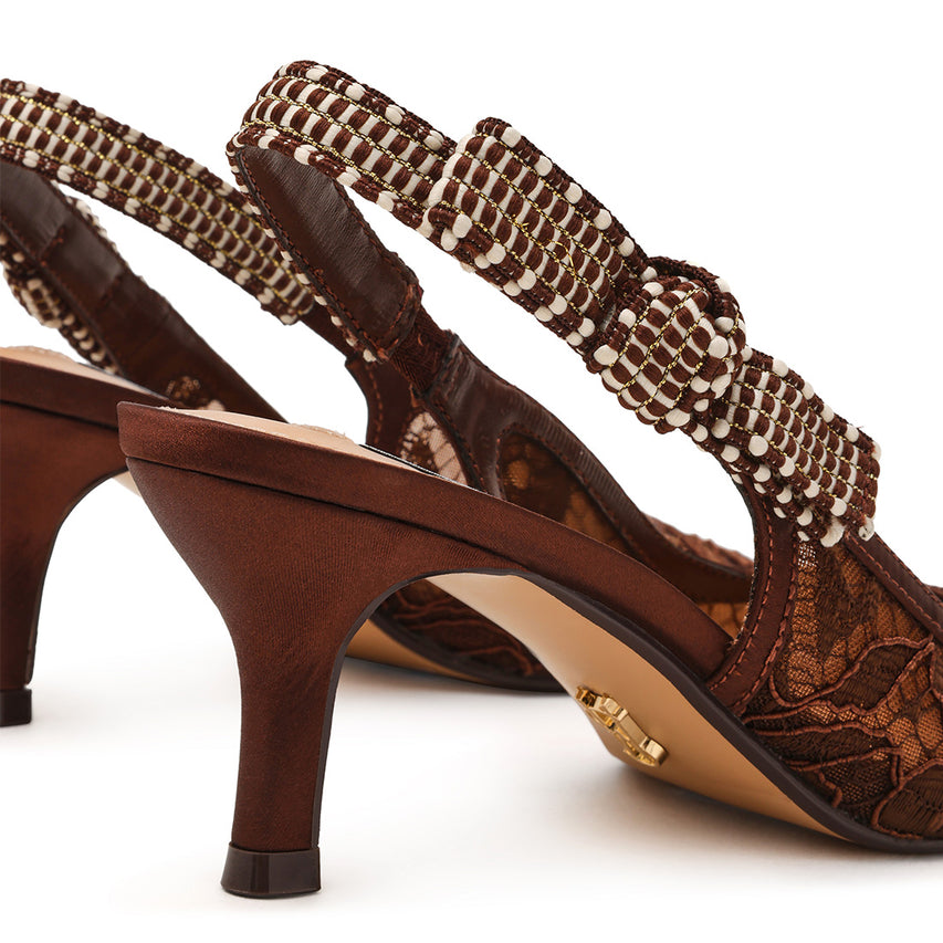 Ensemble Pump BROWN LACE - view 5