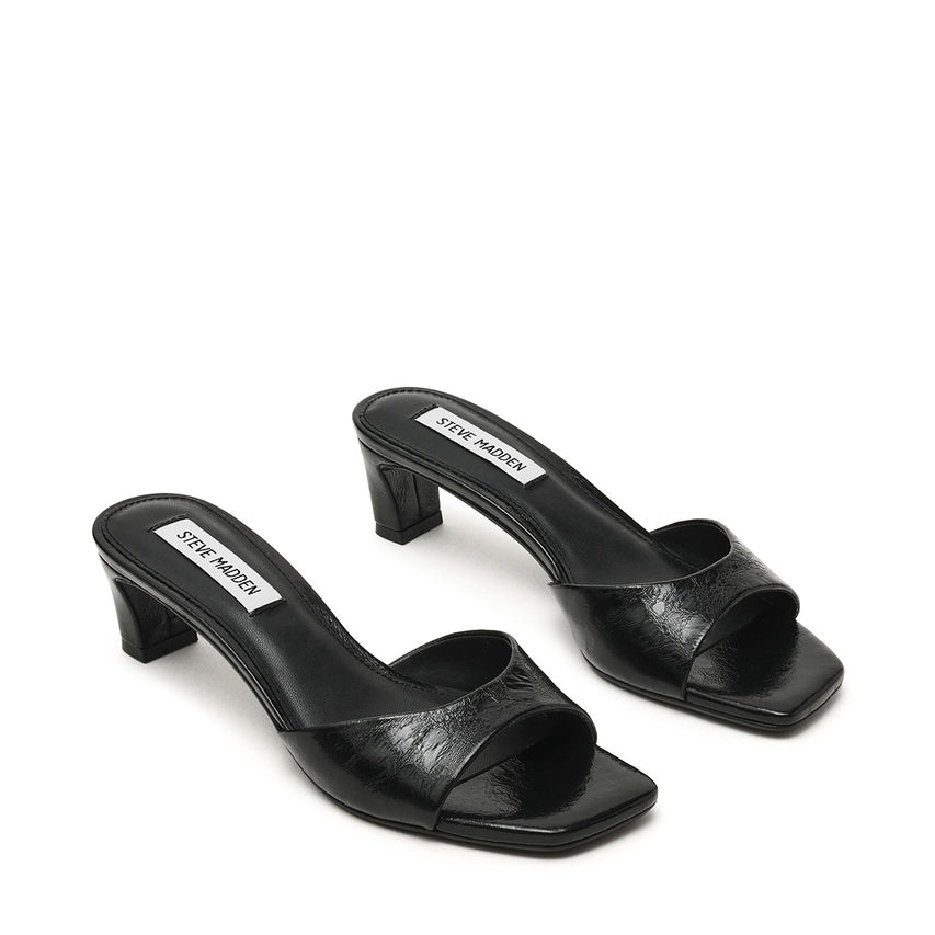 Hints Mule BLACK CRINKLE LEATHER - view 2