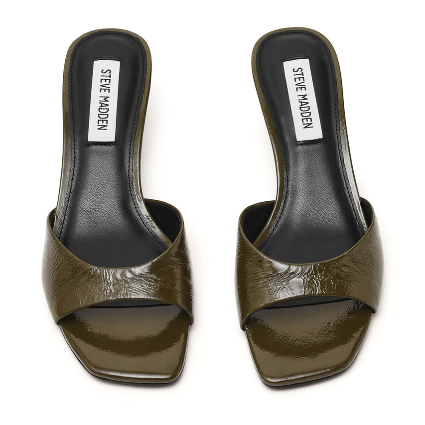 Hints Mule DK OLIVE CRINKLE LEATHER - view 4