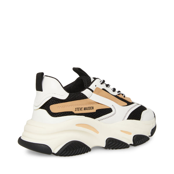 Steve Madden Possession Sneakers In Beige Leather
